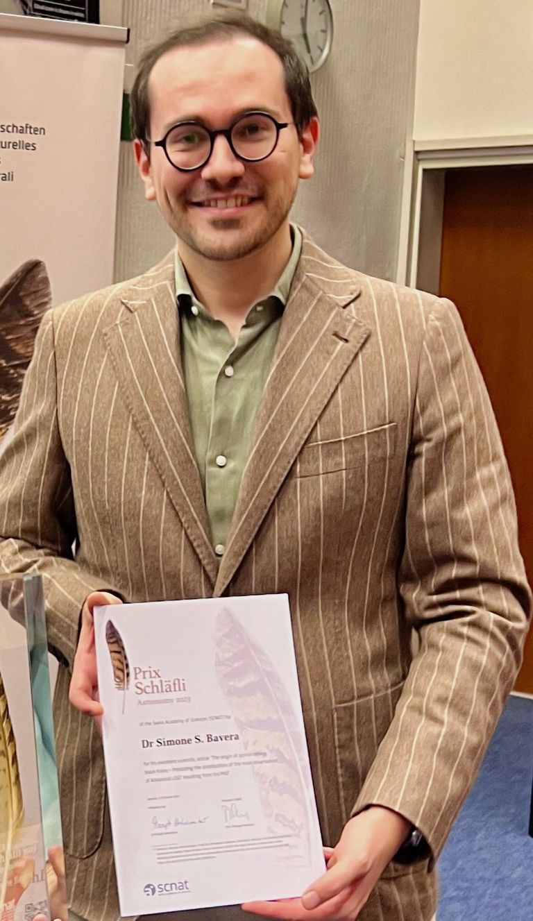 Simone Bavera von der Uni Genf erhält den Prix Schläfli in Astronomie 2023 Simone Bavera von der Uni Genf erhält den Prix Schläfli in Astronomie 2023