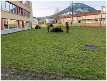 Schulareal vor der Aufwertung Schulareal vor der Aufwertung