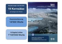 Teaser: Die Kernaussagen des neuen IPCC Klima-Berichts aus erster Hand Teaser: Die Kernaussagen des neuen IPCC Klima-Berichts aus erster Hand