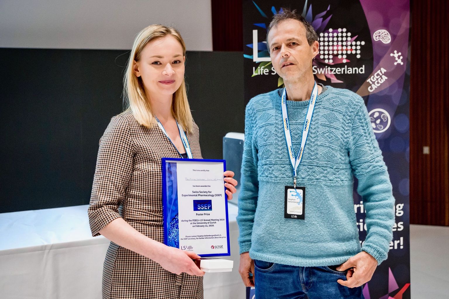 SSEP poster prize at LS2 meeting 2020 SSEP poster prize at LS2 meeting 2020