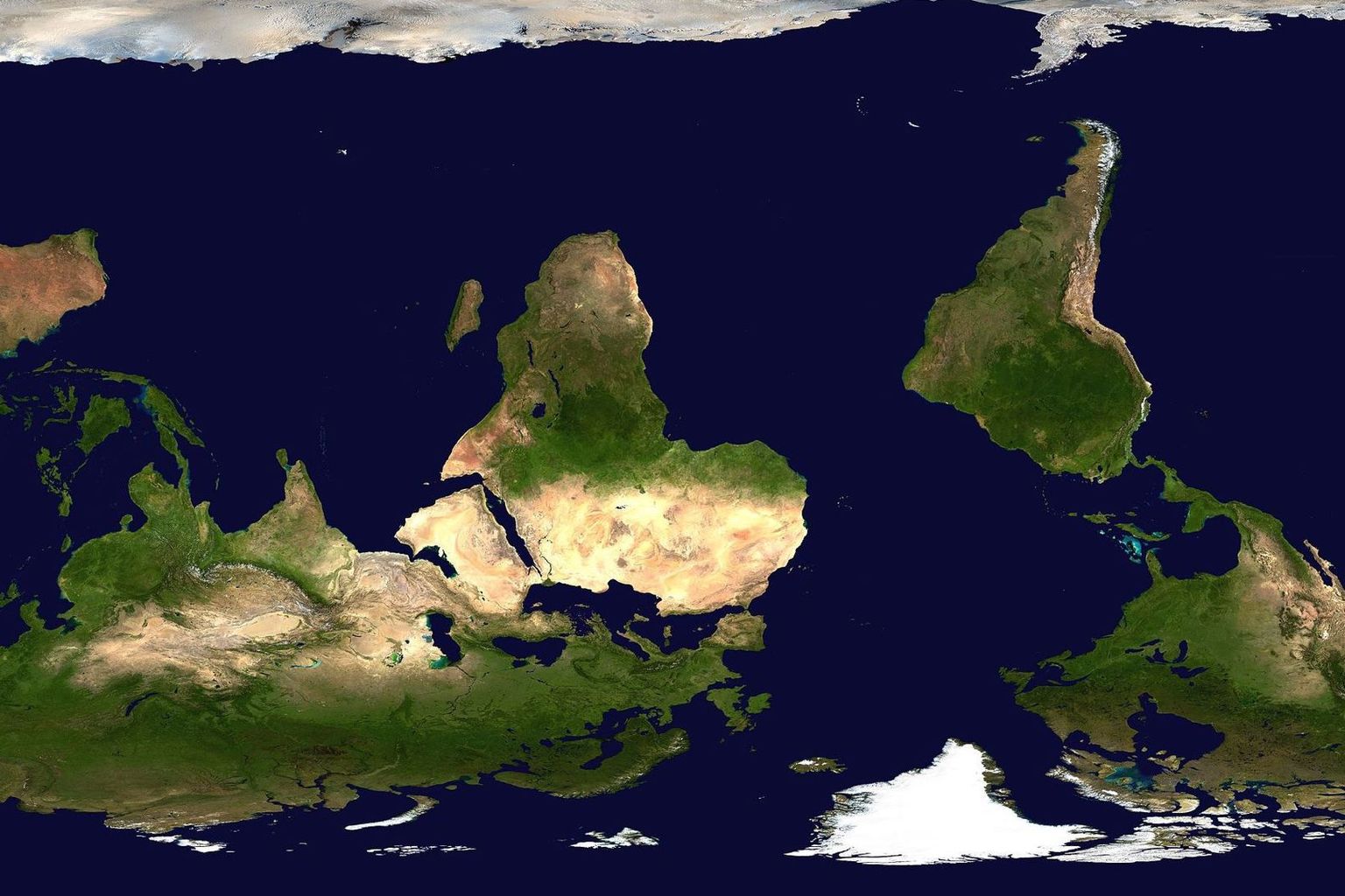 Satellite composition of the whole Earth's surface Satellite composition of the whole Earth's surface