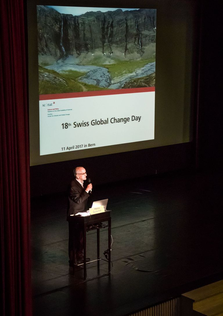 Heinz Gutscher, president of ProClim, opens the 18th Swiss Global Change Day #SGCD17 Heinz Gutscher, president of ProClim, opens the 18th Swiss Global Change Day #SGCD17