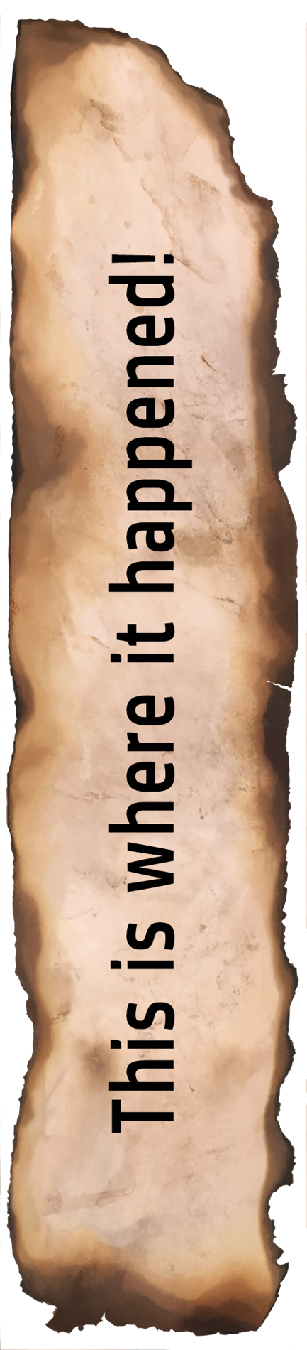 This is where it happened! This is where it happened!