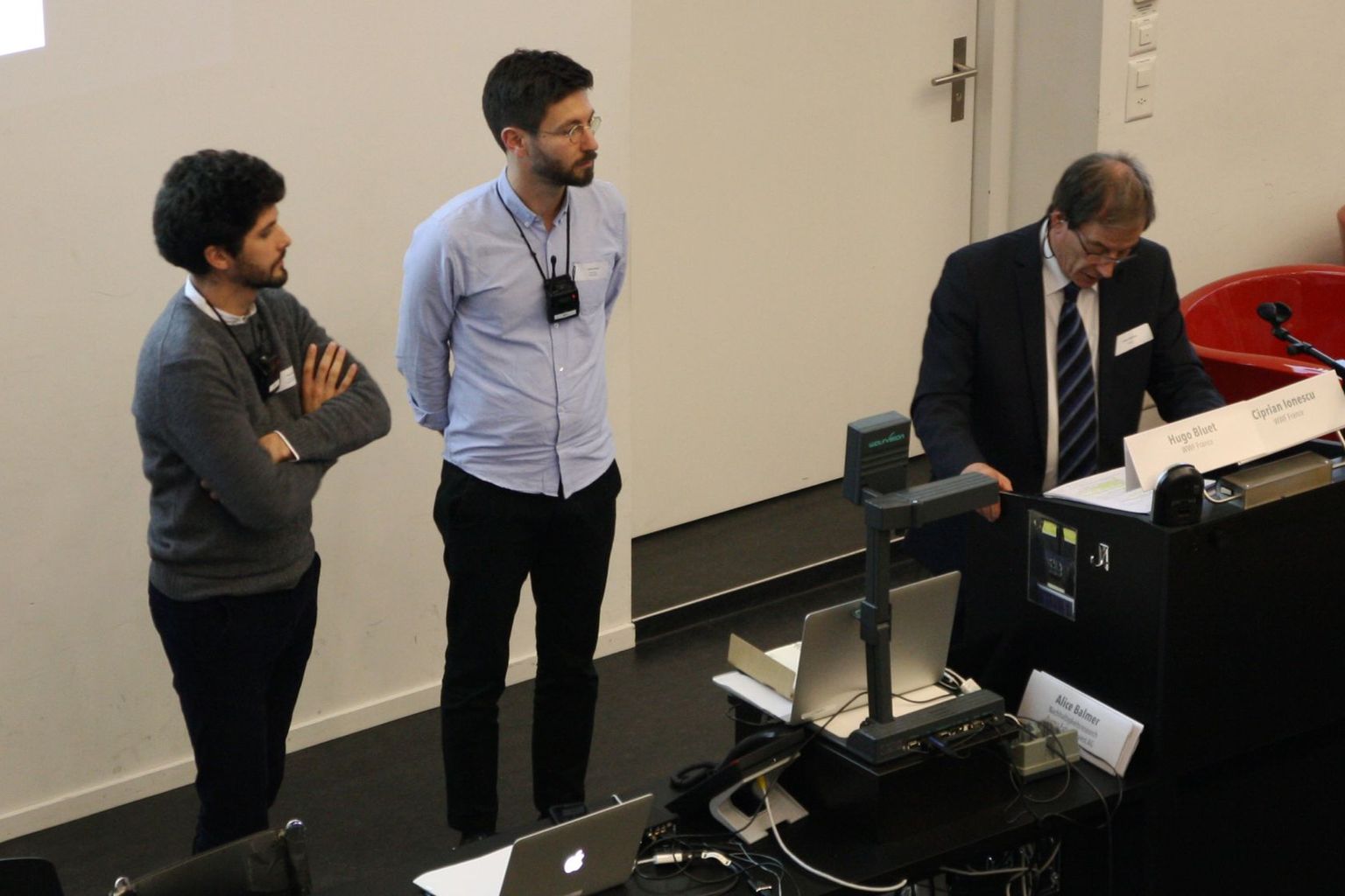 Hugo Bluet und Ciprian Ionescu, WWF France sowie Peter Lehmann Hugo Bluet und Ciprian Ionescu, WWF France sowie Peter Lehmann