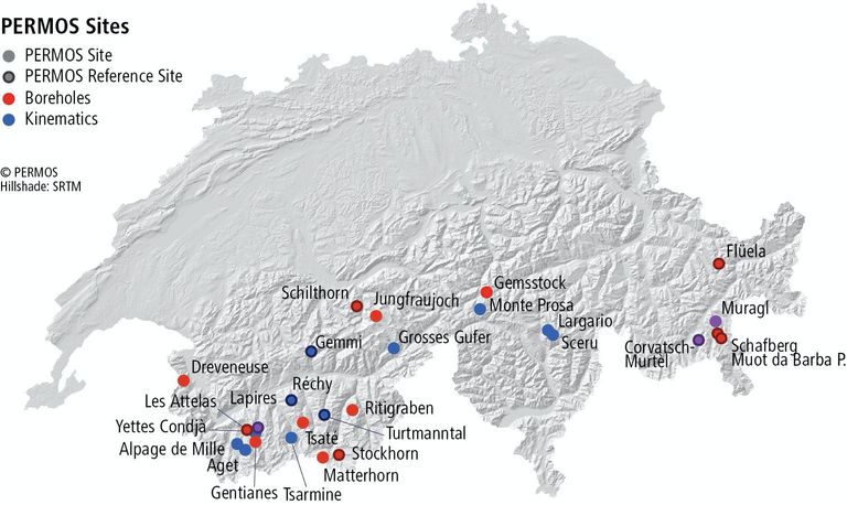 Permafrost-Messnetz Permafrost-Messnetz