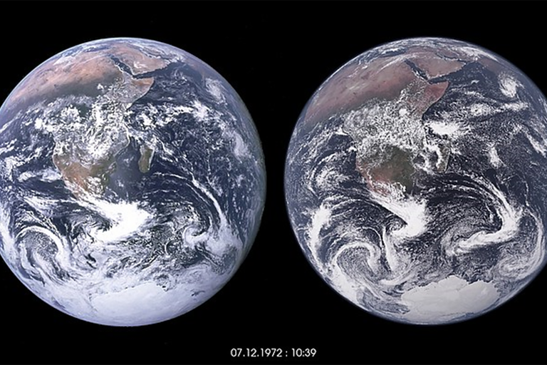 Blue Marble & ICON-Simulation Blue Marble & ICON-Simulation