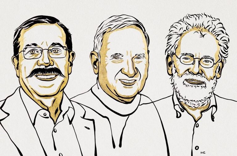 Die Gewinner des Physik-Nobelpreises 2022 (v.l.n.r.): Alain Aspect, John F. Clauser, Anton Zeilinger Die Gewinner des Physik-Nobelpreises 2022 (v.l.n.r.): Alain Aspect, John F. Clauser, Anton Zeilinger