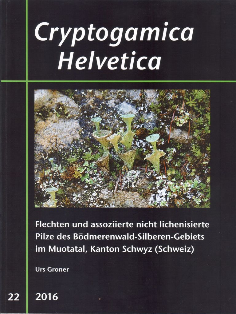 Teaser Cryptogamica Helvetica 22 Teaser Cryptogamica Helvetica 22