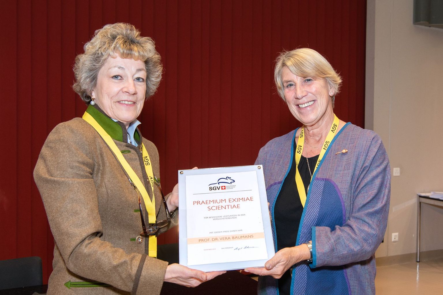 SGV Awardee 2018 V. Baumans SGV Awardee 2018 V. Baumans