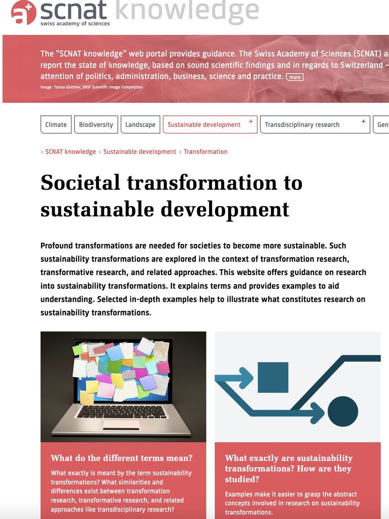 Societal transformation to sustainable development website Societal transformation to sustainable development website