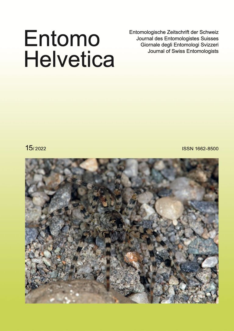 Titelbild Entomo Helvetica Ausgabe 15 Titelbild Entomo Helvetica Ausgabe 15