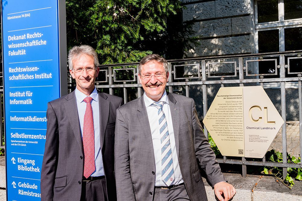 Christian Bochet & Michael Hengartner (Chemical Landmark 2016) Christian Bochet & Michael Hengartner (Chemical Landmark 2016)