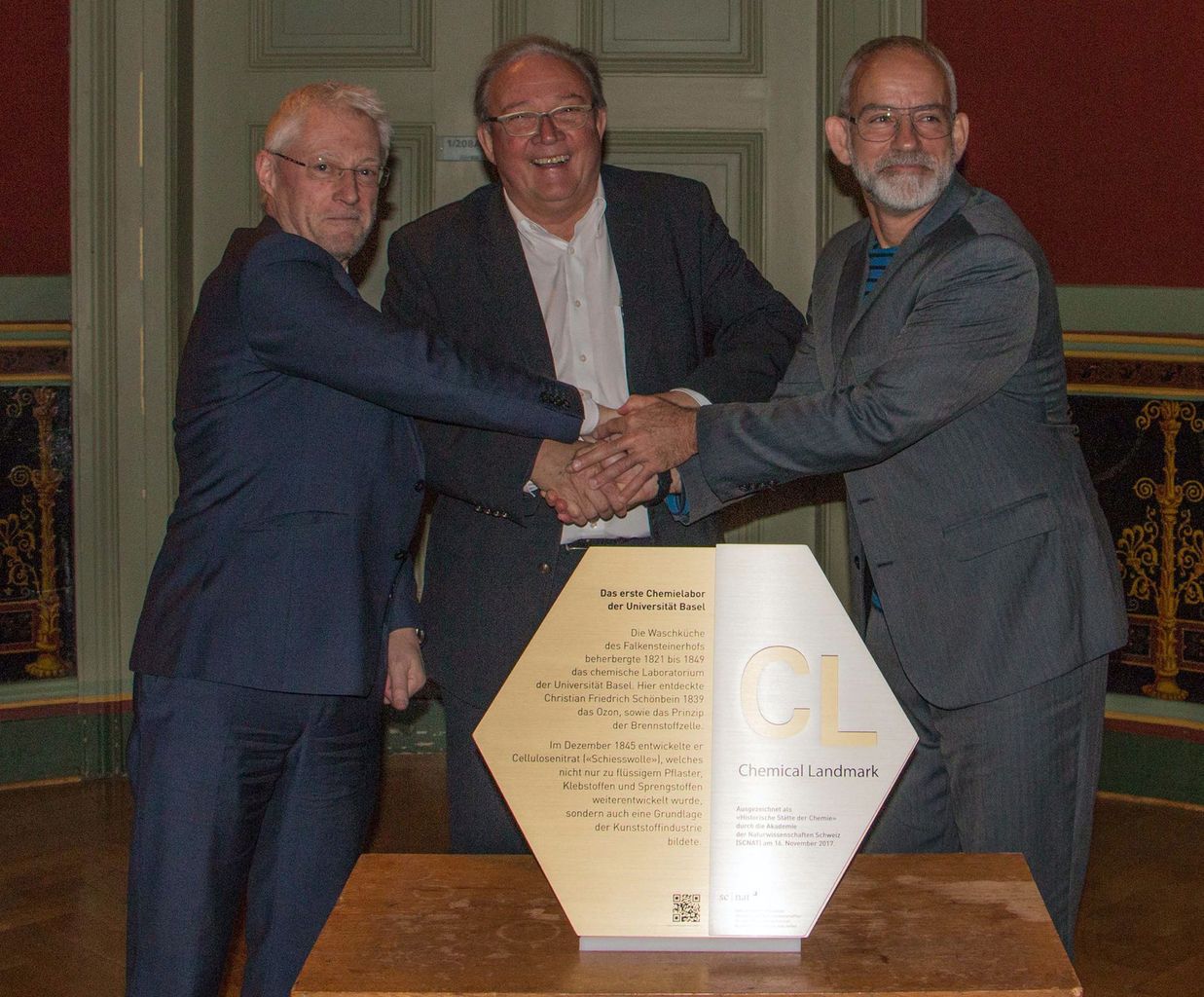 Edwin Constable, Marcel Tanner und Marcel Mayor. Edwin Constable, Marcel Tanner und Marcel Mayor.